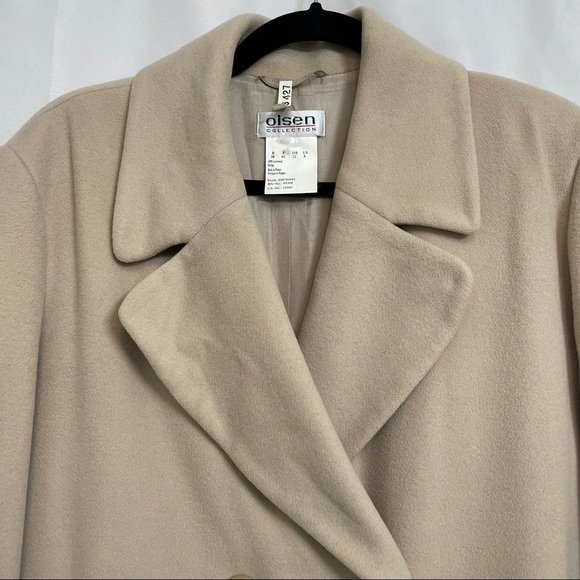 Olsen Collection Camel Double Breasted Duster - Picture 14 of 15